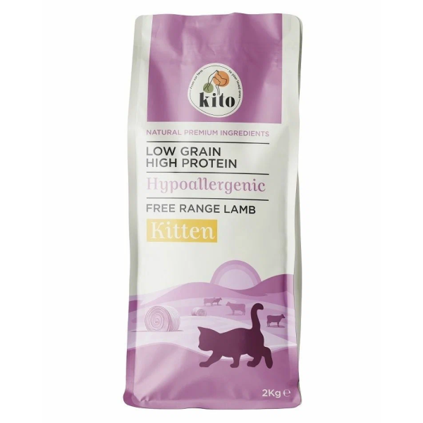 Сухой корм для котят Kito Kitten с ягненком свободного выпаса 2 кг