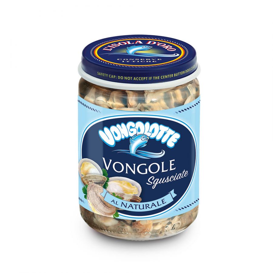 Моллюски в собственном соку 190 г, Vongole naturale 190 g
