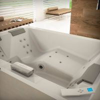 Гидромассажная ванна Jacuzzi Sharp Extra с 3 подголовниками 200x150 схема 7