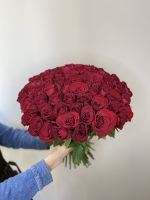 АКЦИЯ! 101 красная роза 40 см.