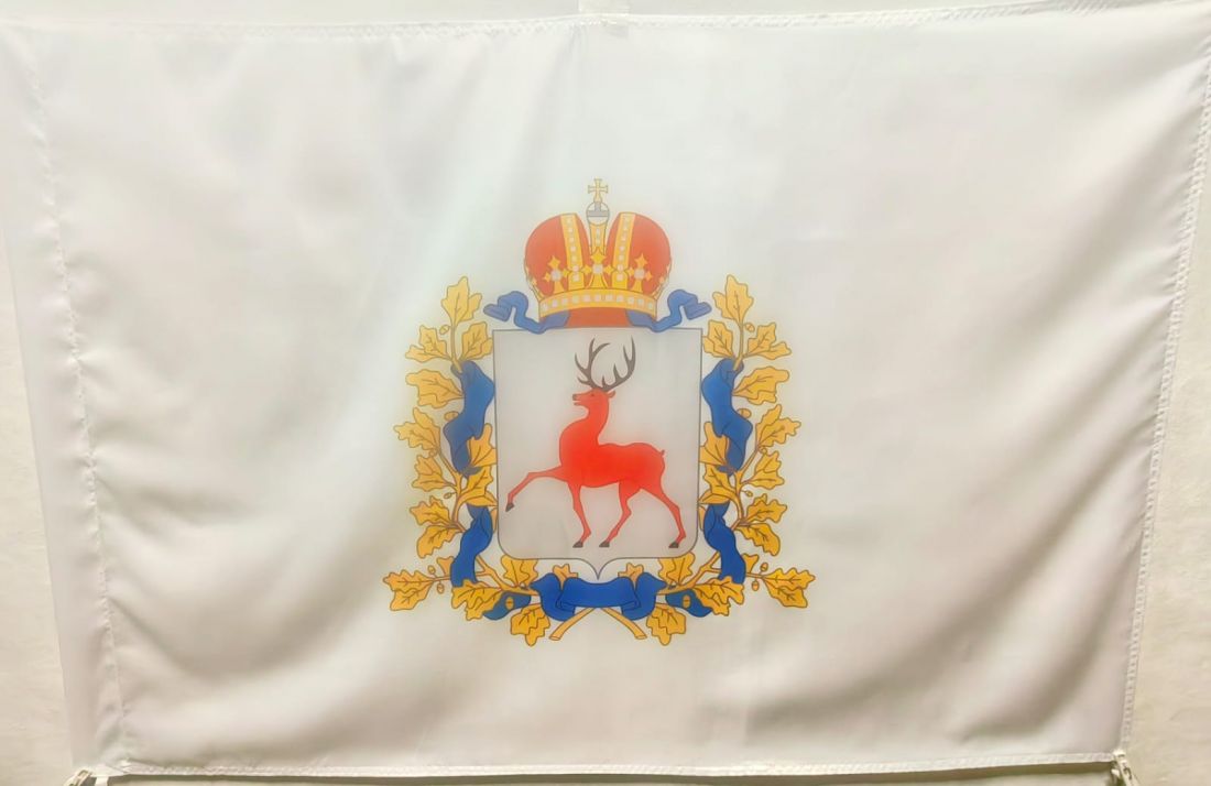 Флаг Нижегородской области 135х90см