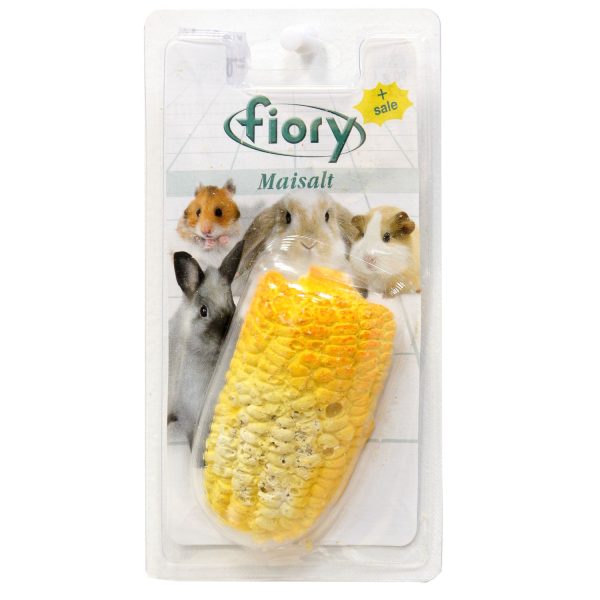 Лакомство для грызунов Fiory био-камень с солью в форме кукурузы 65 гр