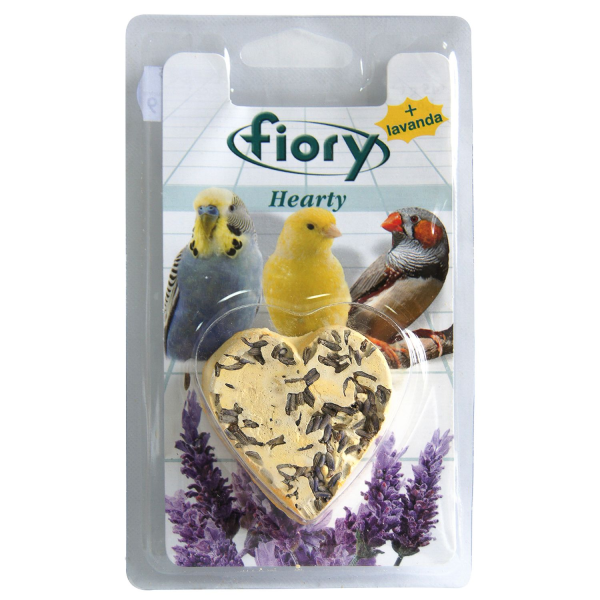 Лакомство для птиц Fiory био-камень в форме сердца с лавандой