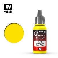 Moon Yellow - жёлтая акриловая краска на водной основе из линейки Game Color испанской компании Vallejo.