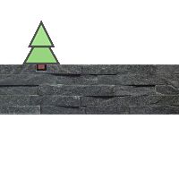 Панель из натурального камня Кварцит черный