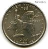США 25 центов 2001 P