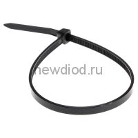 Стяжкa нейлоновая 200 x 4,8 мм, черная (упак. 100 шт) REXANT