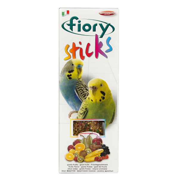 Лакомство для попугаев Fiory Sticks с фруктами 2х30 гр