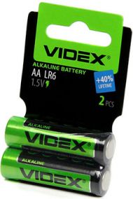 Батарейки VIDEX LR6/АA, 2 шт.