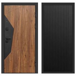 Входная дверь Termo-door Авангард BLACK FLAT Черный Кварц