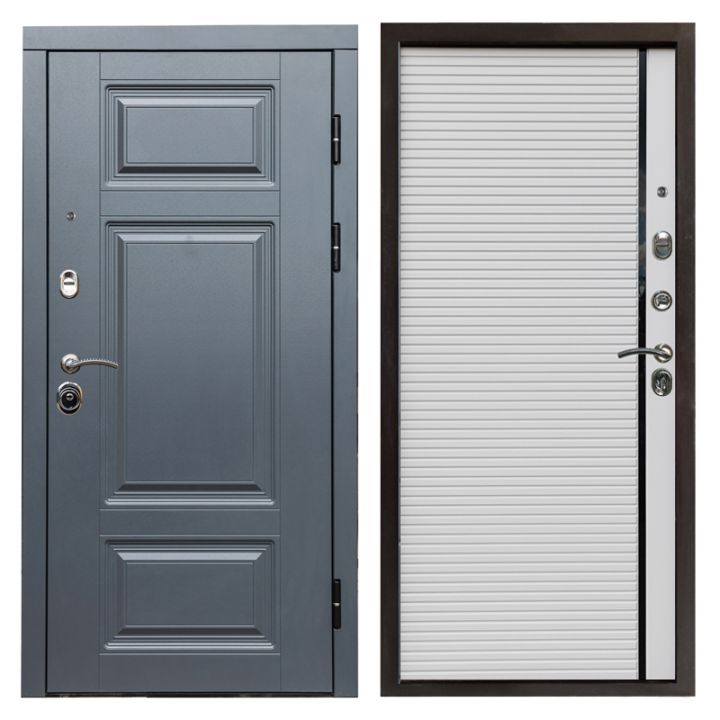 Входная дверь Termo-door Премиум Grey Porte white Металлическая