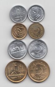 Пакистан Набор 4 монеты UNC