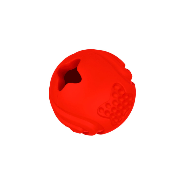 Игрушка для собак Mr.Kranch Мяч красный с ароматом бекона 6.5 см