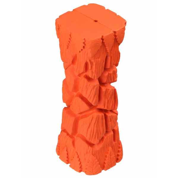 Игрушка для собак Mr.Kranch Палочка с пищалкой оранжевая с ароматом бекона 16 см