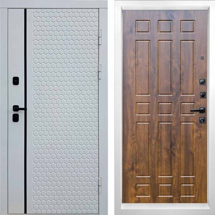 Входная дверь Termo-door SIMPLE WHITE Спарта Дуб Металлическая