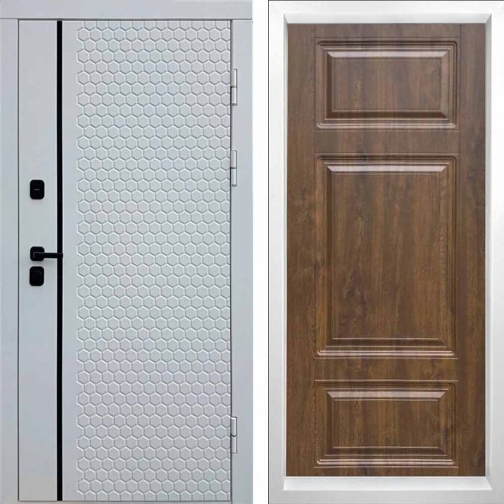 Входная дверь Termo-door SIMPLE WHITE Лион Дуб