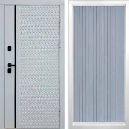 Входная дверь Termo-door SIMPLE WHITE FLAT Грей Софт