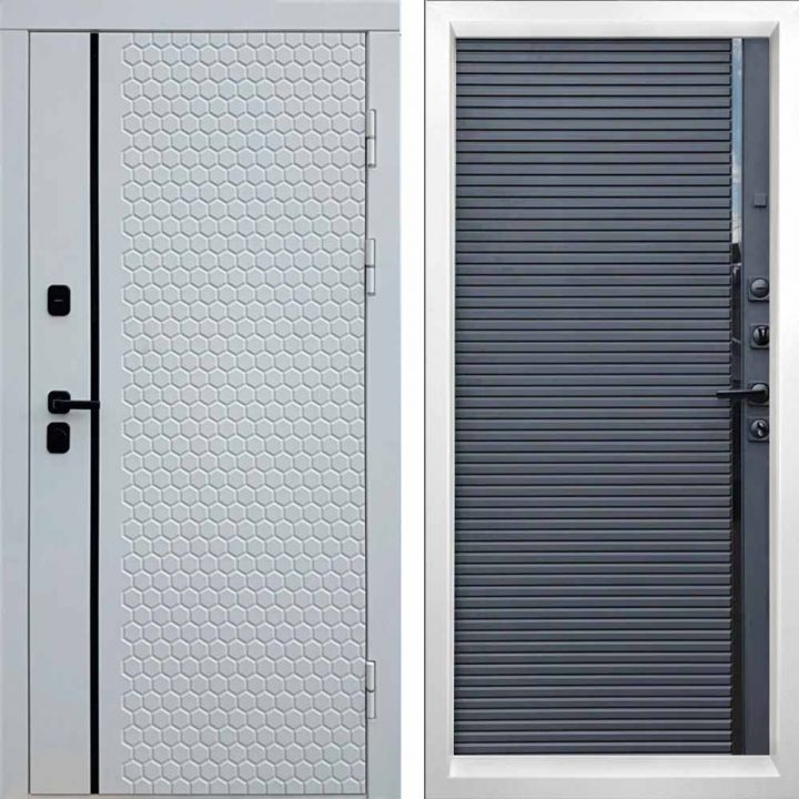 Входная дверь Termo-door SIMPLE WHITE Porte black