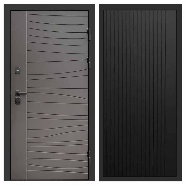 Входная дверь Termo-door Сицилия BLACK FLAT Черный Кварц