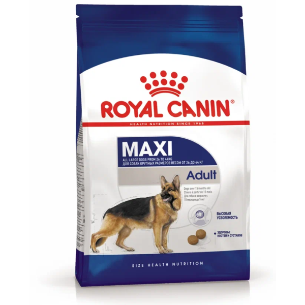 Корм для собак Royal Canin Maxi Adult сухой для взрослых собак крупных размеров от 15 месяцев 15 кг