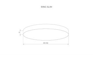 Схема Кольцевой Led светильник Ring slim 400x400