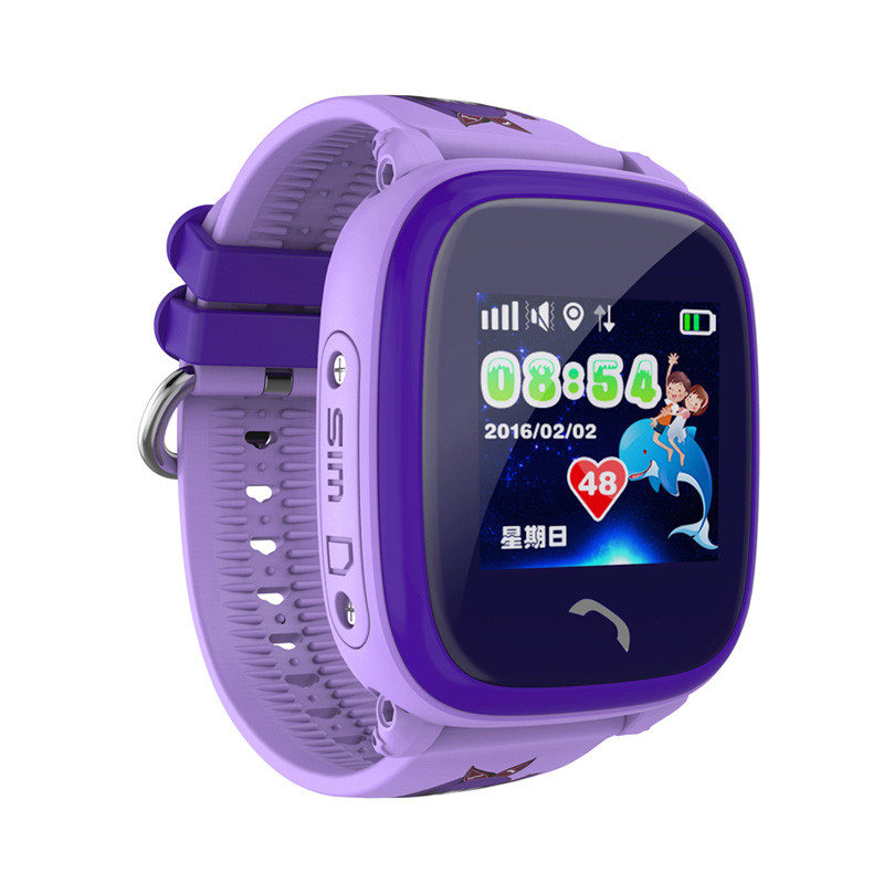 Водонепроницаемые Умные Детские Часы Smart Baby Watch DF25G (GW400S), Цвет Фиолетовый