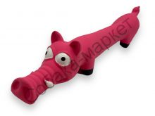 Игрушка Свинка длинная латекс с пищалкой