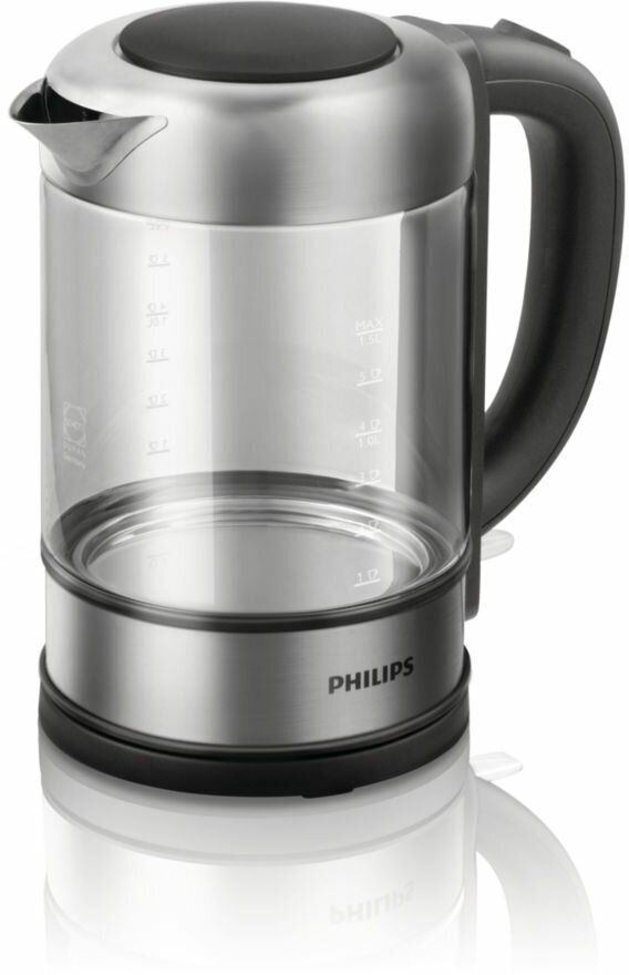 Чайник Philips HD9342, серебристый/чёрный