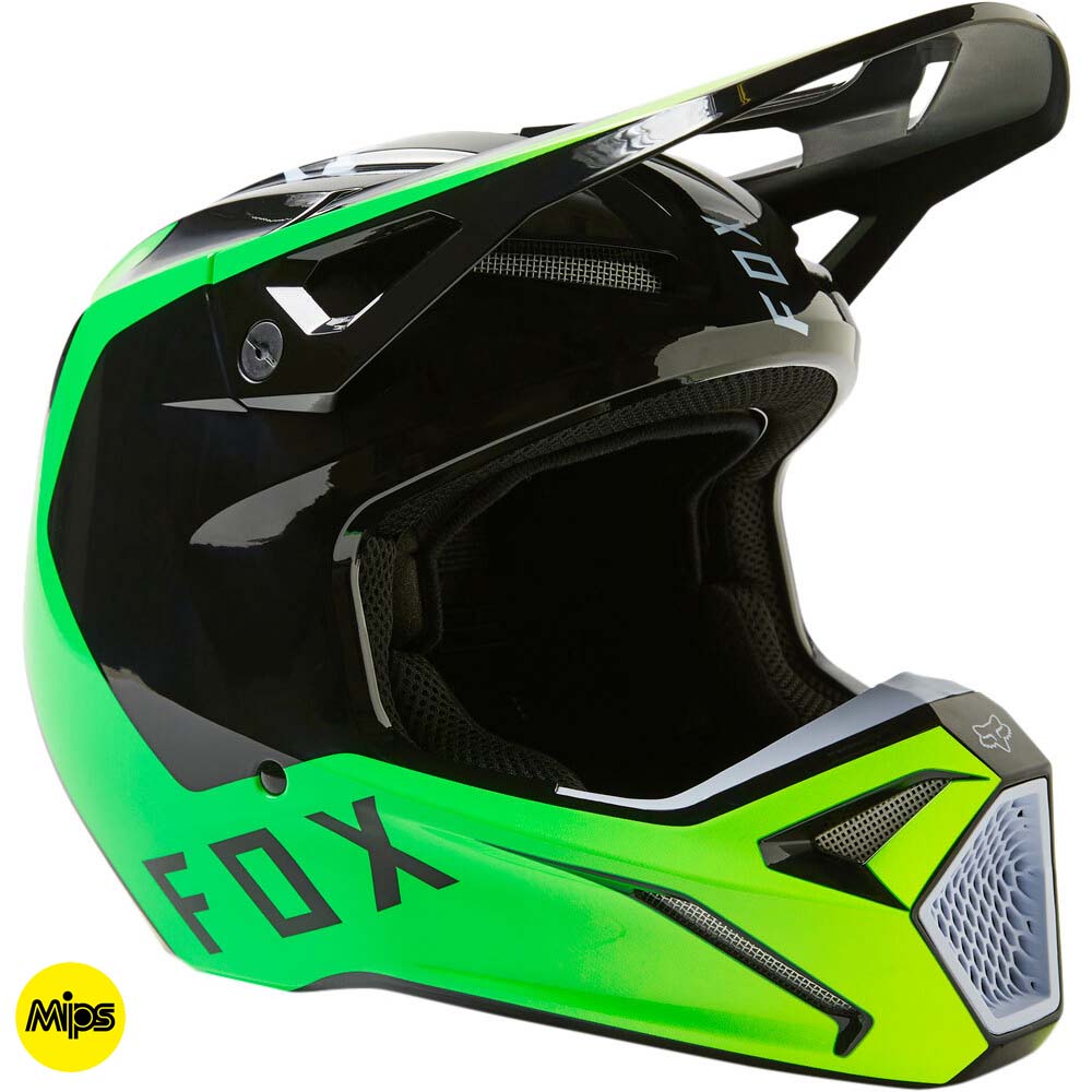 Fox V1 DPTH Black (2023) шлем внедорожный