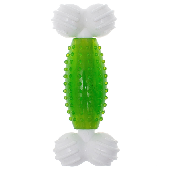 Игрушка для собак CanineClean Косточка зеленая нейлон/синтетическая резина с ароматом мяты 19 см