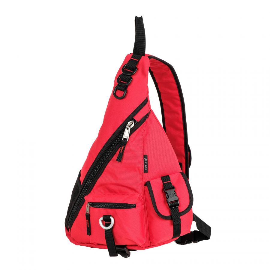 Однолямочный рюкзак П1378 (Красный) POLAR S-4617821378018