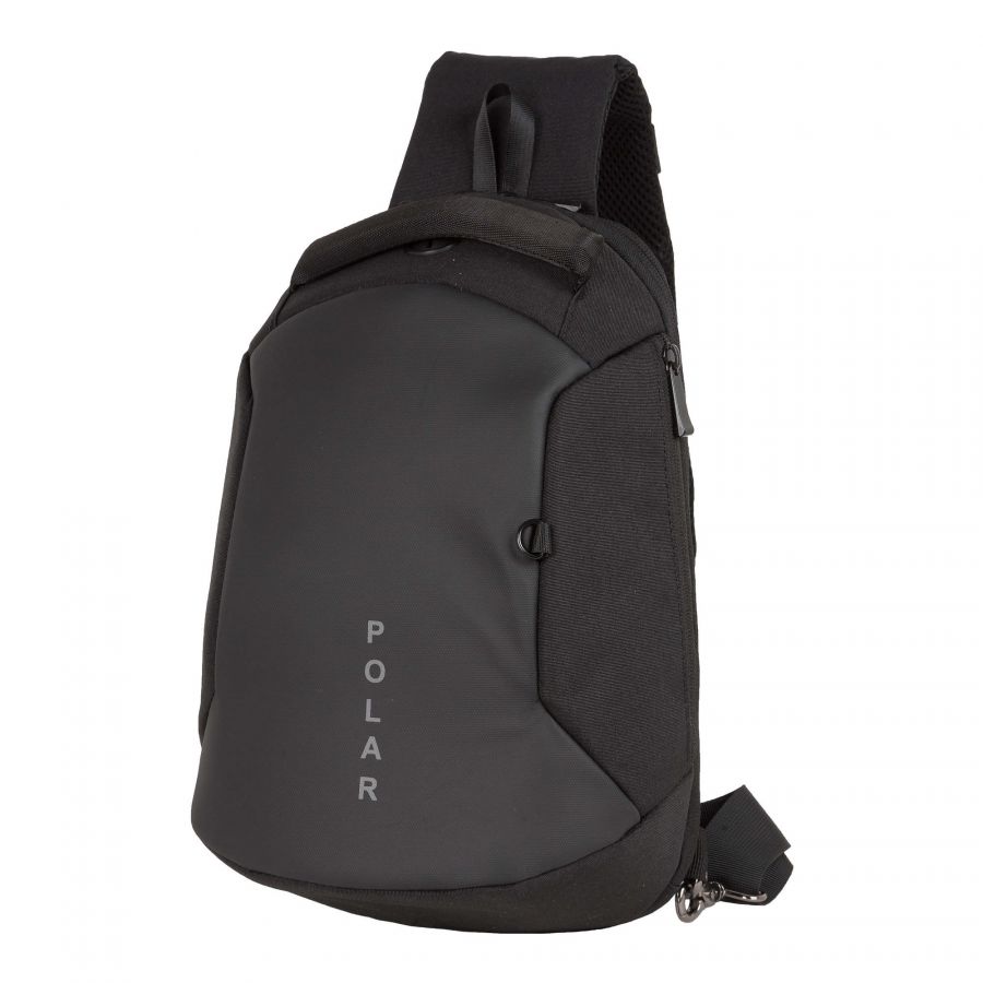 Однолямочный рюкзак П0074 (Черный) POLAR S-4617830074055
