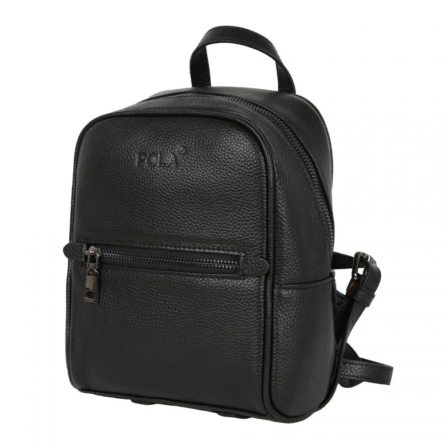 Кожаный рюкзак 0805 (Черный) POLAR S-4617830805055