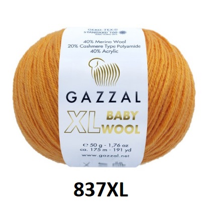Пряжа BABY WOOL XL Gazzal (GBWXL)