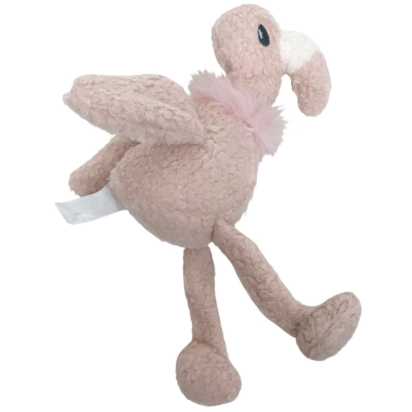 Игрушка для собак Tufflove Фламинго розовый 25 см