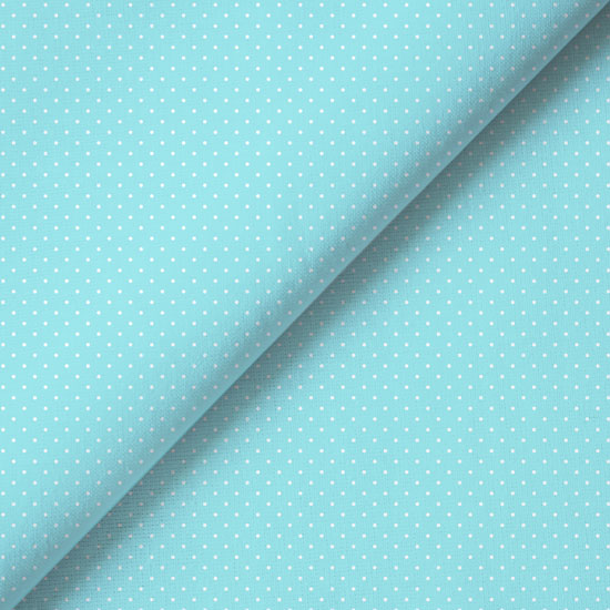 Хлопок - Белая точка на голубом 25х75 см limit