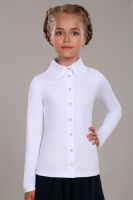 Блузка для девочки Агата 13258 [белый]
