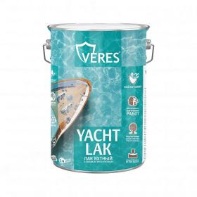 Лак Яхтный Veres Yacht Lak 5л Алкидно-Уретановый Глянцевый для Внутренних и Наружных Работ/ Верес Яхт Лак