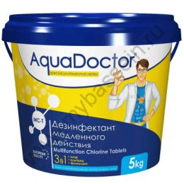 AquaDoctor MC-T медленнорастворимый дезинфектант (таблетки 200г), 5кг