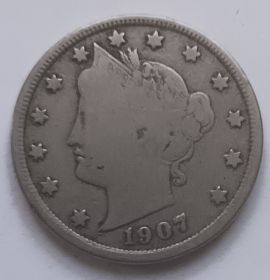 5 центов  (Регулярный выпуск) США 1907
