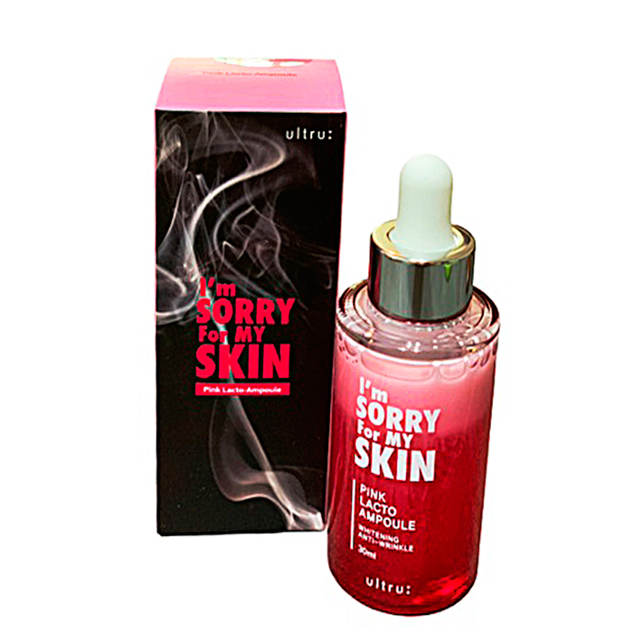 I'M SORRY FOR MY SKIN Сыворотка с пробиотиками. Pink lacto ampoule whitening anti-wrinkle, 30 мл.
