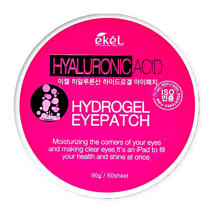 EKEL Патчи для глаз с гиалуроновой кислотой. Eye patch hyaluronic acid, 60 шт.