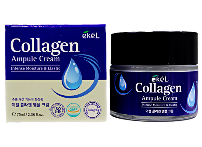 EKEL Крем ампульный для лица с коллагеном. Collagen ampule cream, 70 мл.