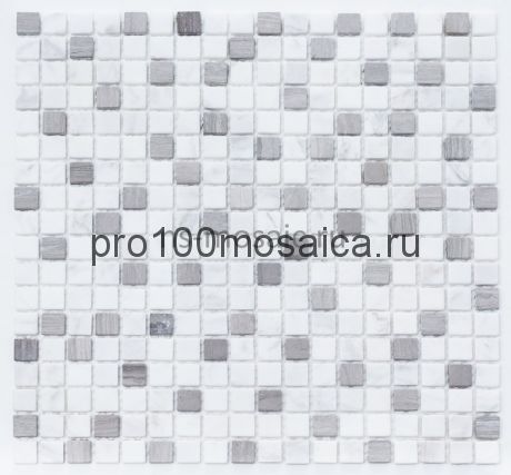 KP-742 POL камень 15*15 Emperador Dark. Мозаика серия STONE, размер, мм: 305*305*4 (NS Mosaic)
