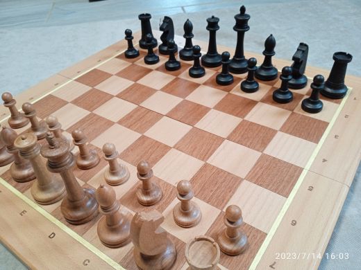 Шахматы Российские с доской складной бук, 50 мм
