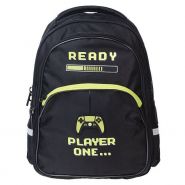 Рюкзак Hatber EASY -Play game- 41Х29Х16 см, полиэстер нагрудная стяжка светоотражающие вставки, 2 отделения, 3 кармана