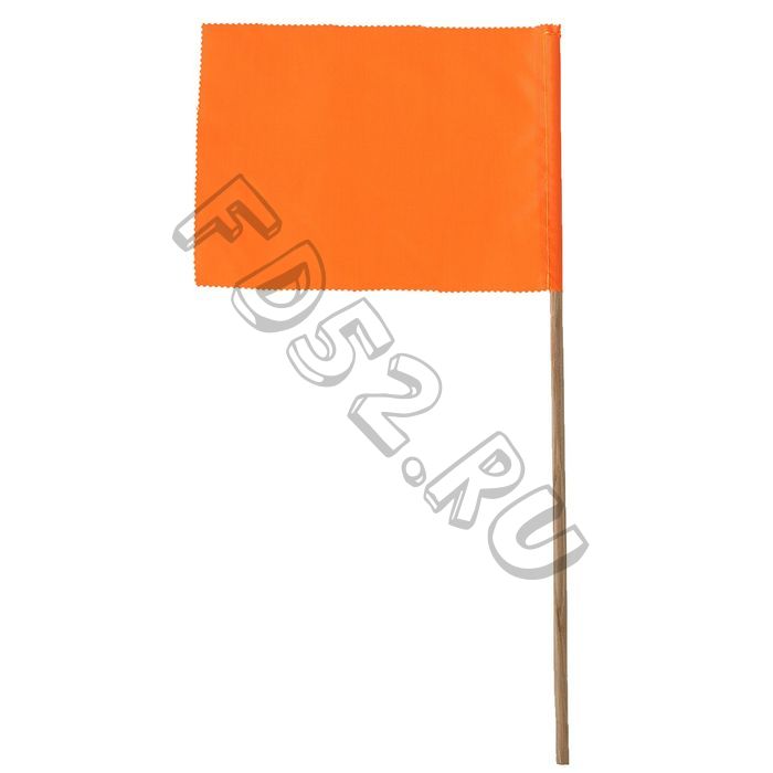 Флажок, длина 40 см, 15 х 20, цвет оранжевый