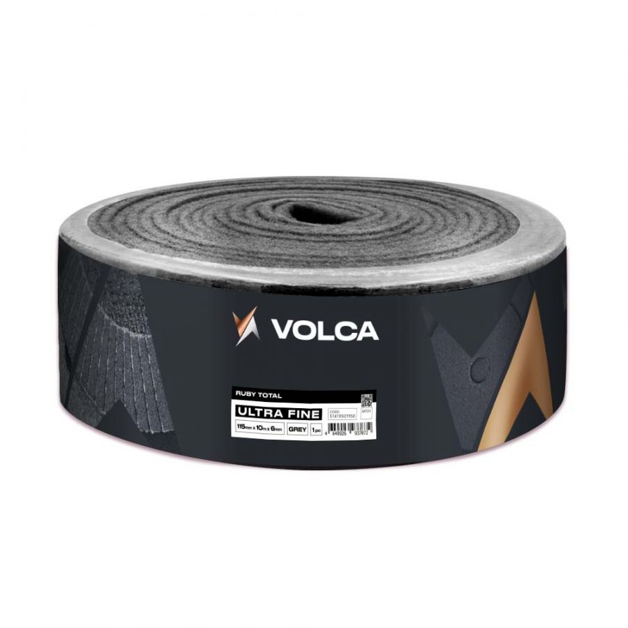 VOLCA Войлок шлифовальный, серый, рулон Super Flexible 115мм х 10м