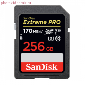 Карта памяти SDXC 256GB SanDisk Extreme Pro UHS-I (SDSDXXY-256G-GN4IN)