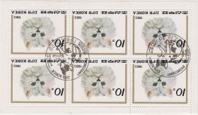 КНДР Блок марок 10 вон "Персидская белая кошка" 1983 год